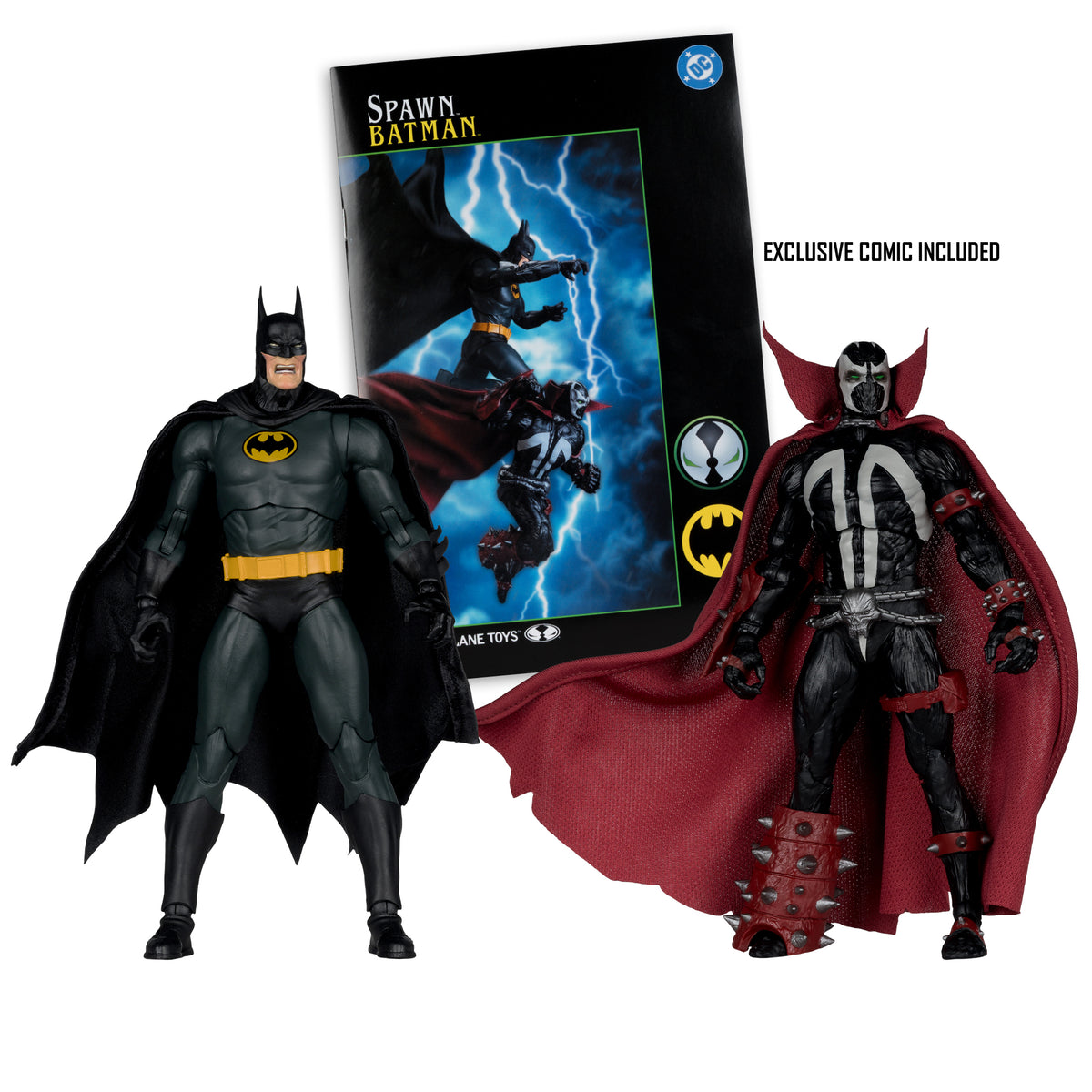 PRE-ORDER McFarlane DC Collectors Edition 7 Inch Action Figure 2 pack - Batman & Spawn (Gold Label)
