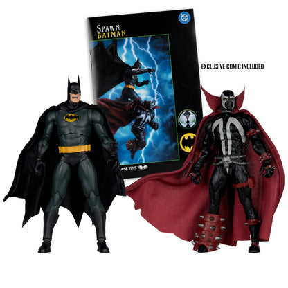 PRE-ORDER McFarlane DC Collectors Edition 7 Inch Action Figure 2 pack - Batman & Spawn (Gold Label)