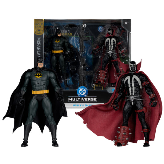 PRE-ORDER McFarlane DC Collectors Edition 7 Inch Action Figure 2 pack - Batman & Spawn (Gold Label)