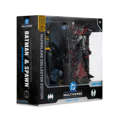 PRE-ORDER McFarlane DC Collectors Edition 7 Inch Action Figure 2 pack - Batman & Spawn (Gold Label)