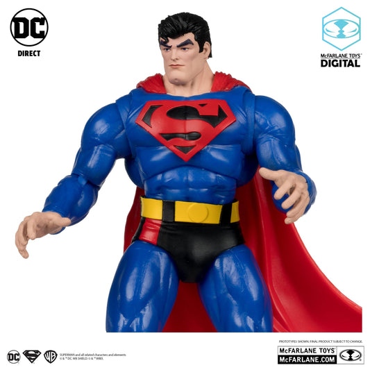 DC Direct Rebirth 7 Inch Digital Collectible Action Figure Wave 2 - Superman (Our Worlds At War)