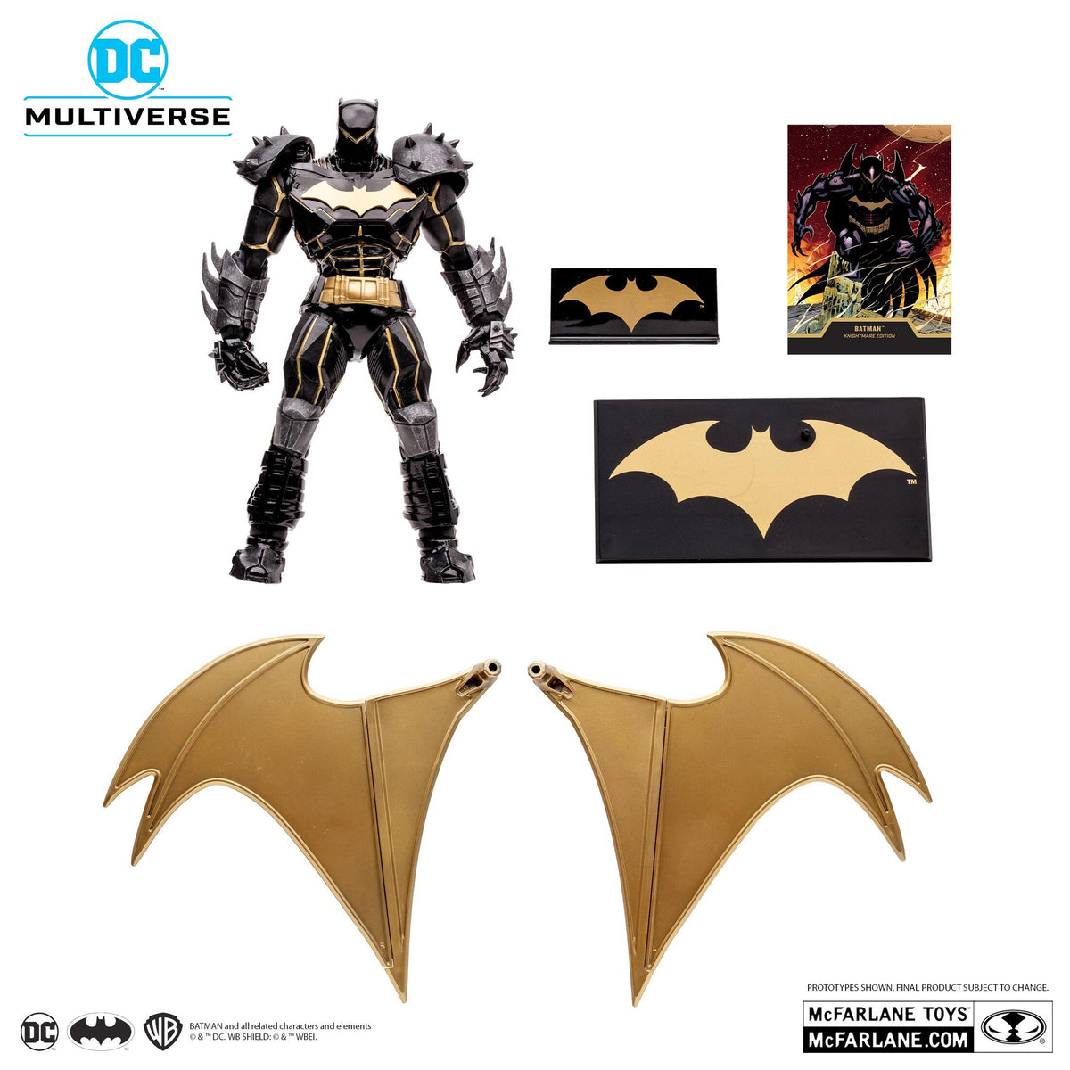 DC Multiverse 7 Inch Action Figure - Batman (Knightmare) (Gold Label)
