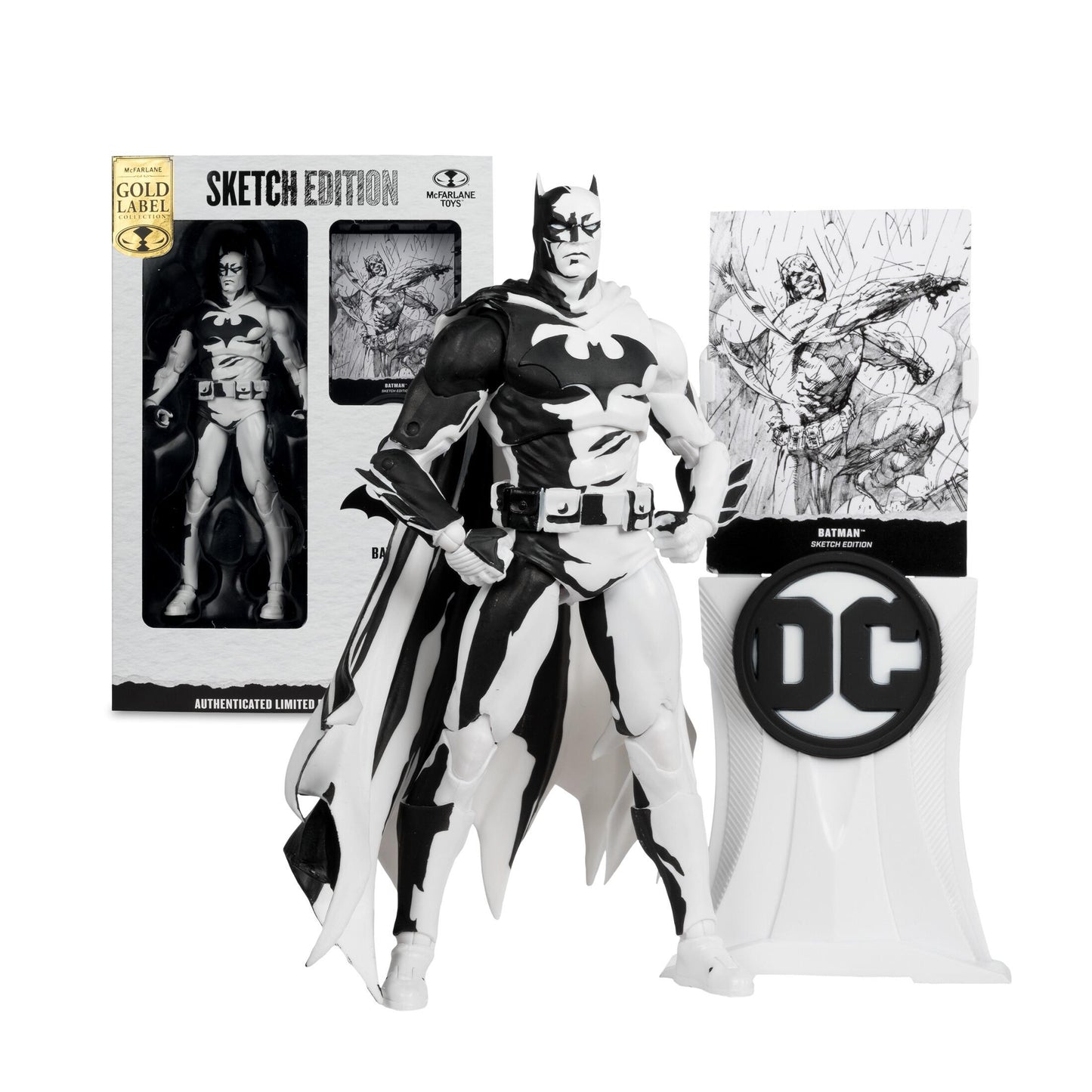 DC Multiverse 7 Inch Action Figure - Batman Hush (Sketch Edition) (Gold Label)