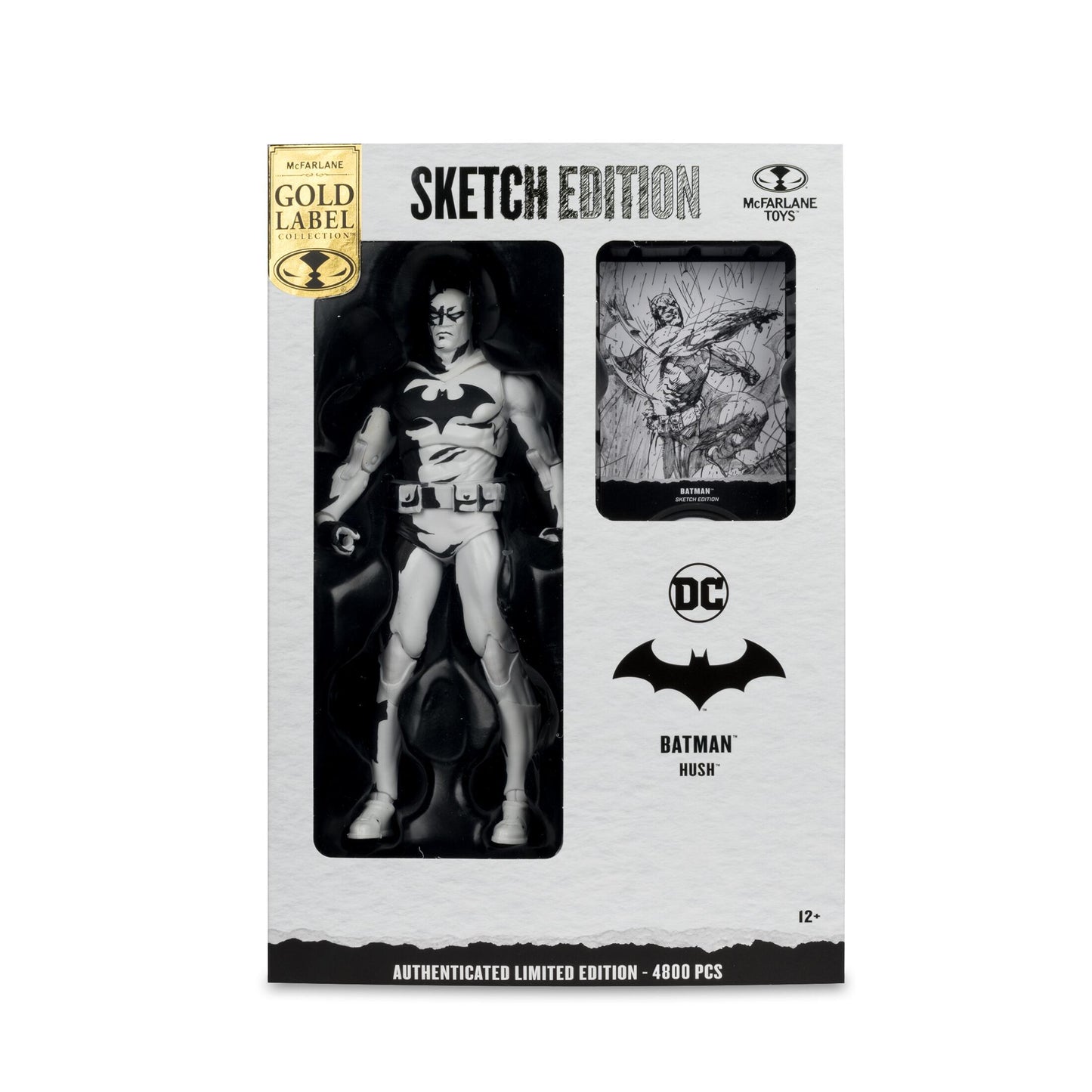 DC Multiverse 7 Inch Action Figure - Batman Hush (Sketch Edition) (Gold Label)