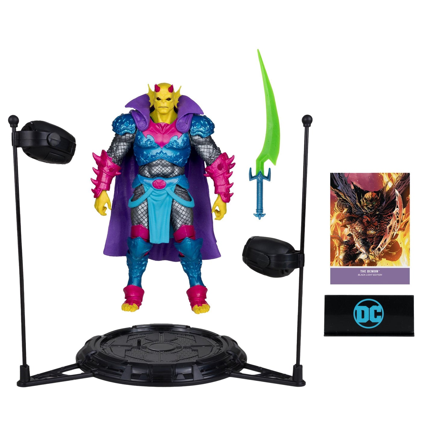 DC Multiverse 7 Inch Action Figure - The Demon (Black Light) (Gold Label)