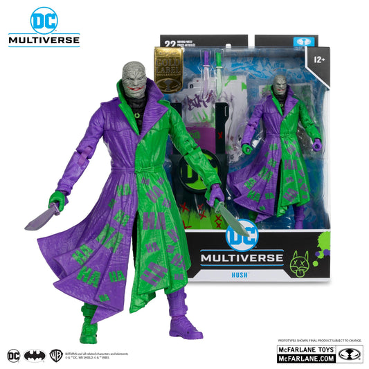 DC Multiverse 7 Inch Action Figure - Hush (Jokerised) (Gold Label)