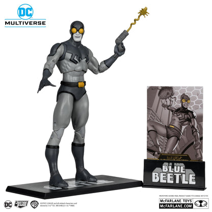DC Multiverse Classic Blue Beetle 7 Inch Action Figure - Blue Beetle (B&W) (Gold Label)