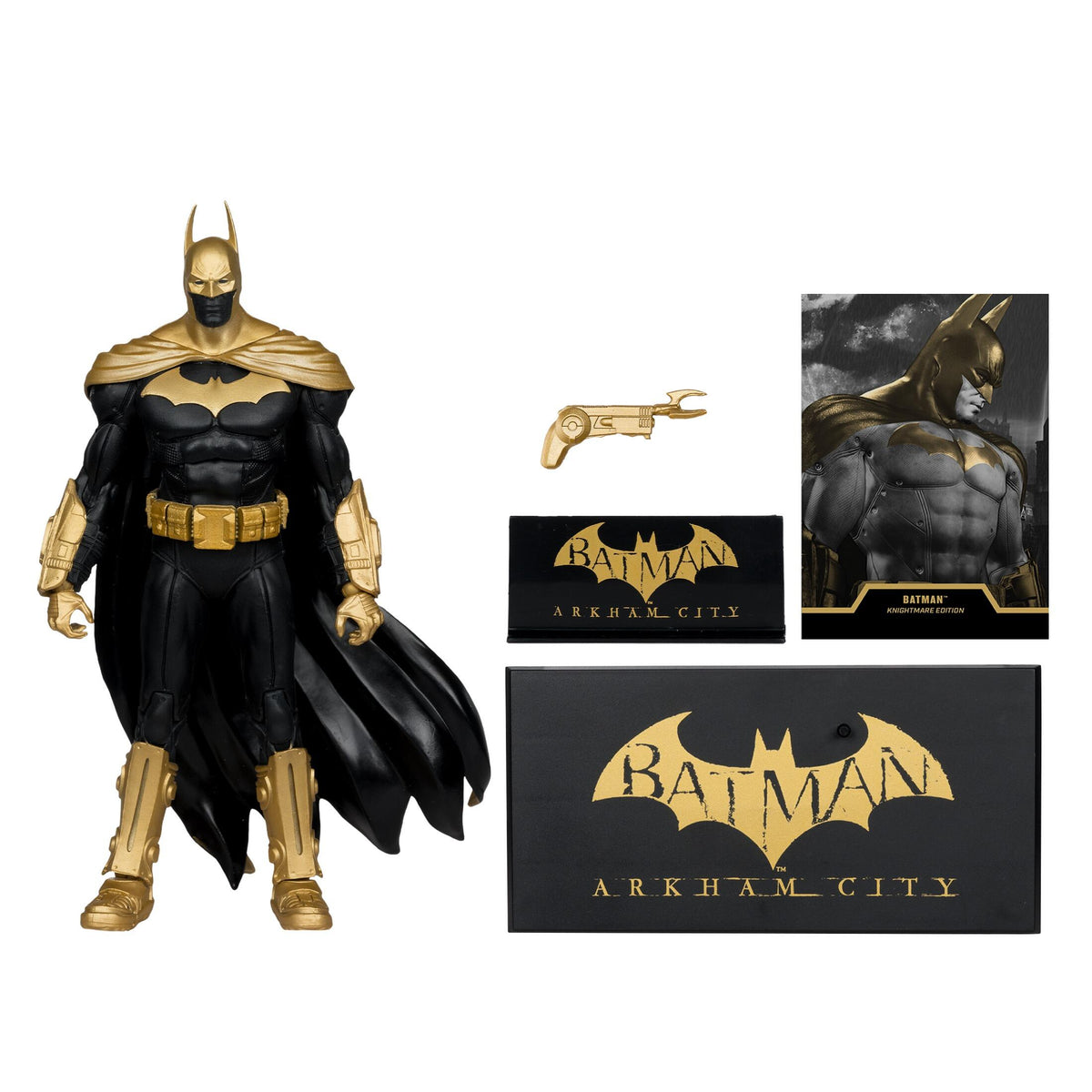 DC Multiverse 7 Inch Action Figure - Arkham City Batman (Knightmare Edition) (Gold Label)