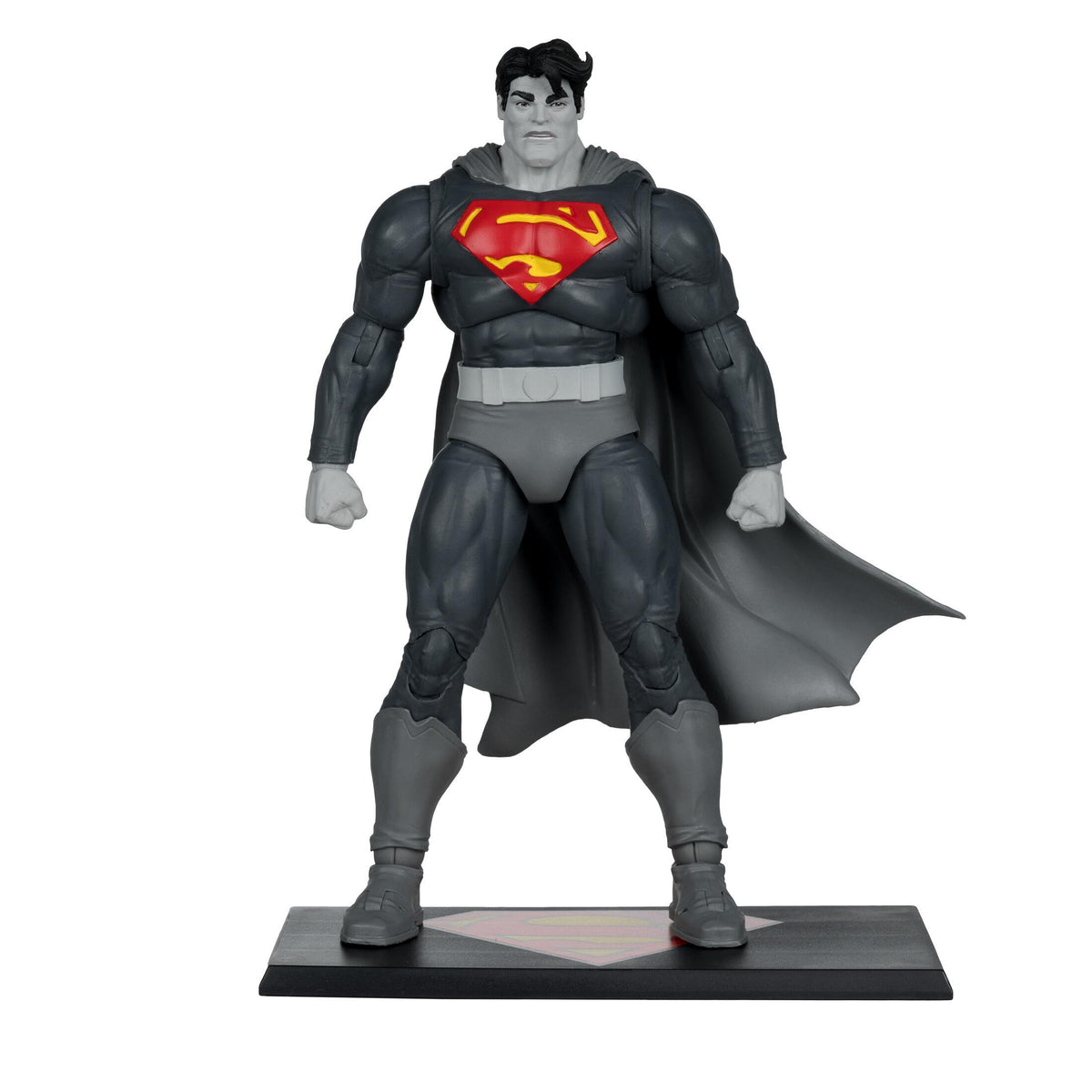 DC Multiverse 7 Inch Action Figure - Superman (The Dark Knight Returns) (Black & White Accent)