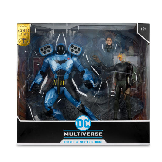 DC Multiverse 7 Inch Action Figure With Megafig - Rookie & Mr. Bloom (Gold Label)