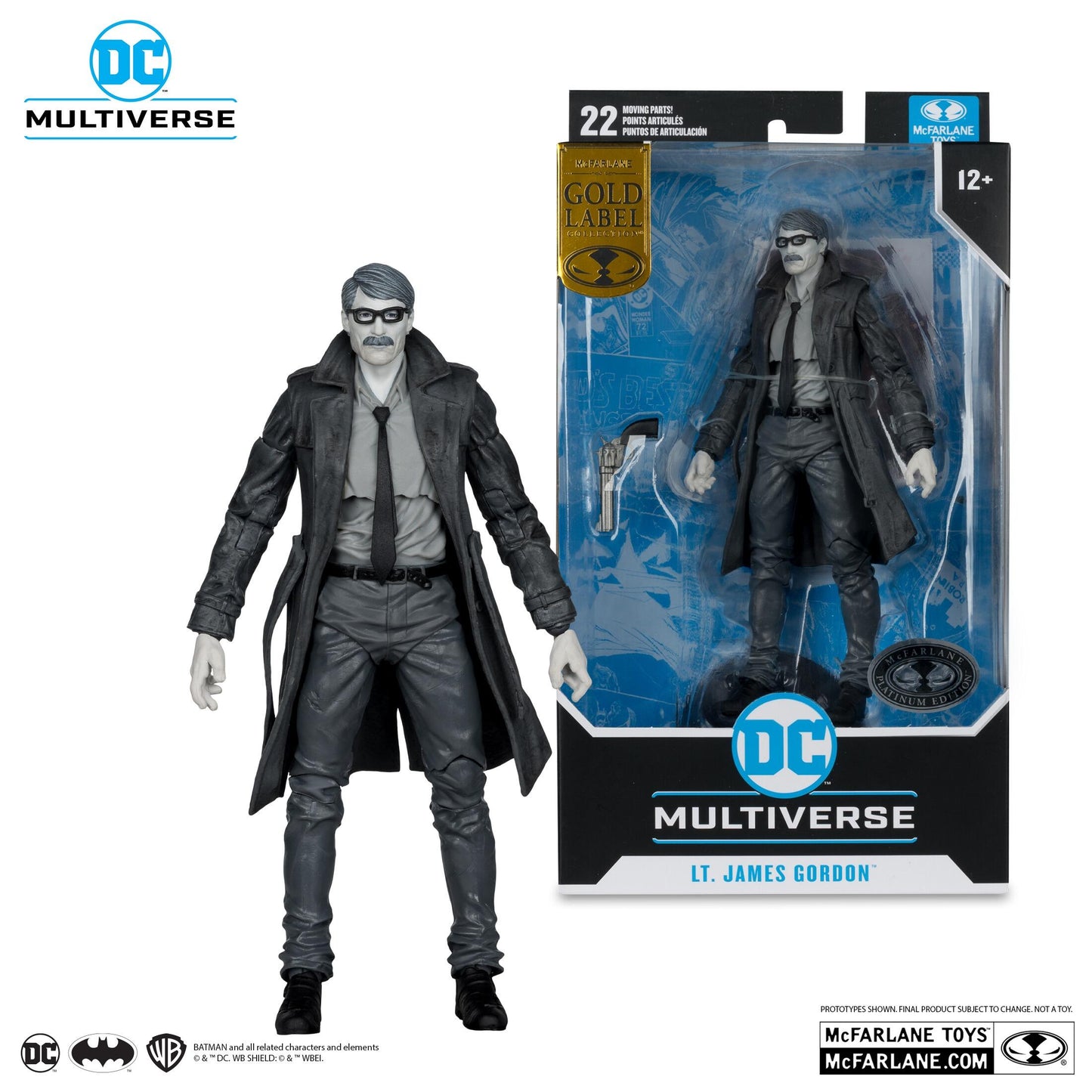 DC Multiverse 7 Inch Action Figure - Lt. James Gordon (Batman: Year One) (Platinum Edition)