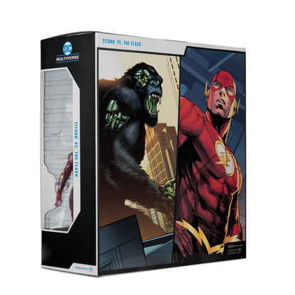 DC Multiverse 7 Inch w/ Megafig Action Figure 2-pack - Titano Vs The Flash
