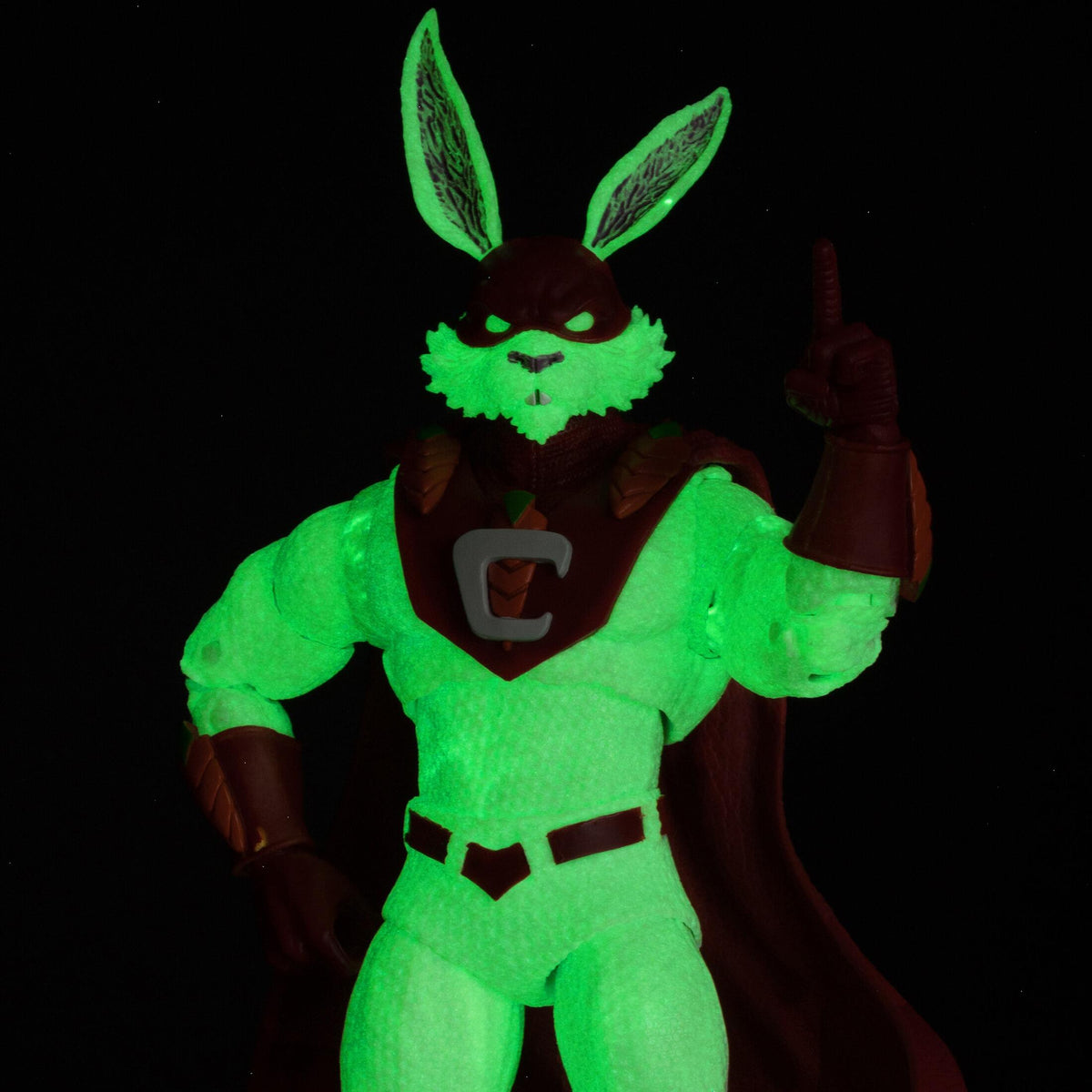 DC Multiverse 7 Inch Action Figure - Captain Carrot (GITD) (Gold Label)