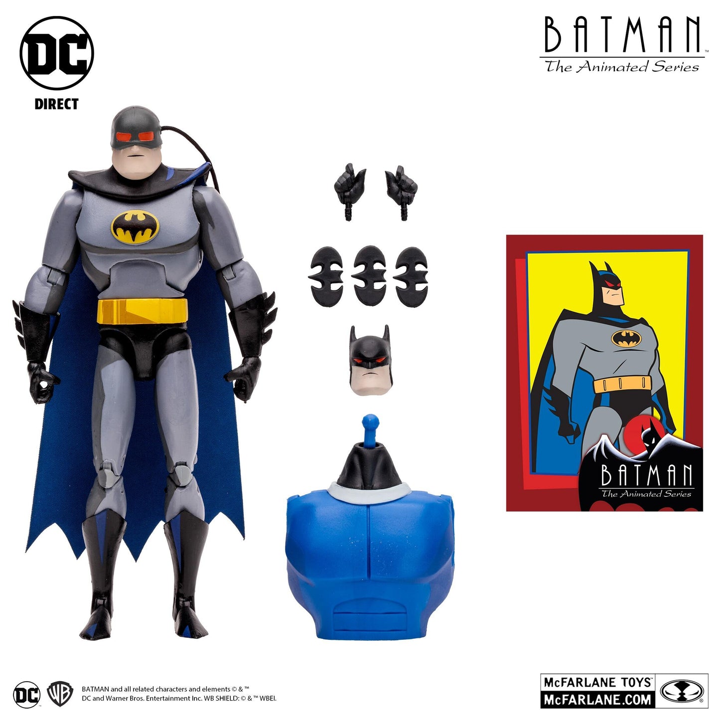 DC Direct: Batman The Animated Series 6inch Action Figure Build-A Wave 2 - Batman (Blind as a Bat)