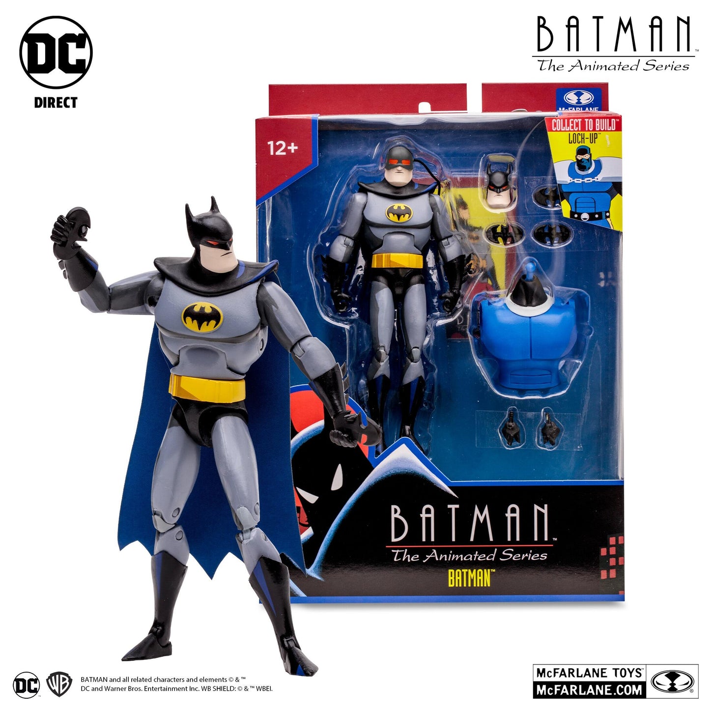 DC Direct: Batman The Animated Series 6inch Action Figure Build-A Wave 2 - Batman (Blind as a Bat)