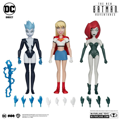DC Direct: The New Batman Adventures 6 Inch Action Figure 3-Pack - Poison Ivy, Live Wire & Supergirl (Gold Label)