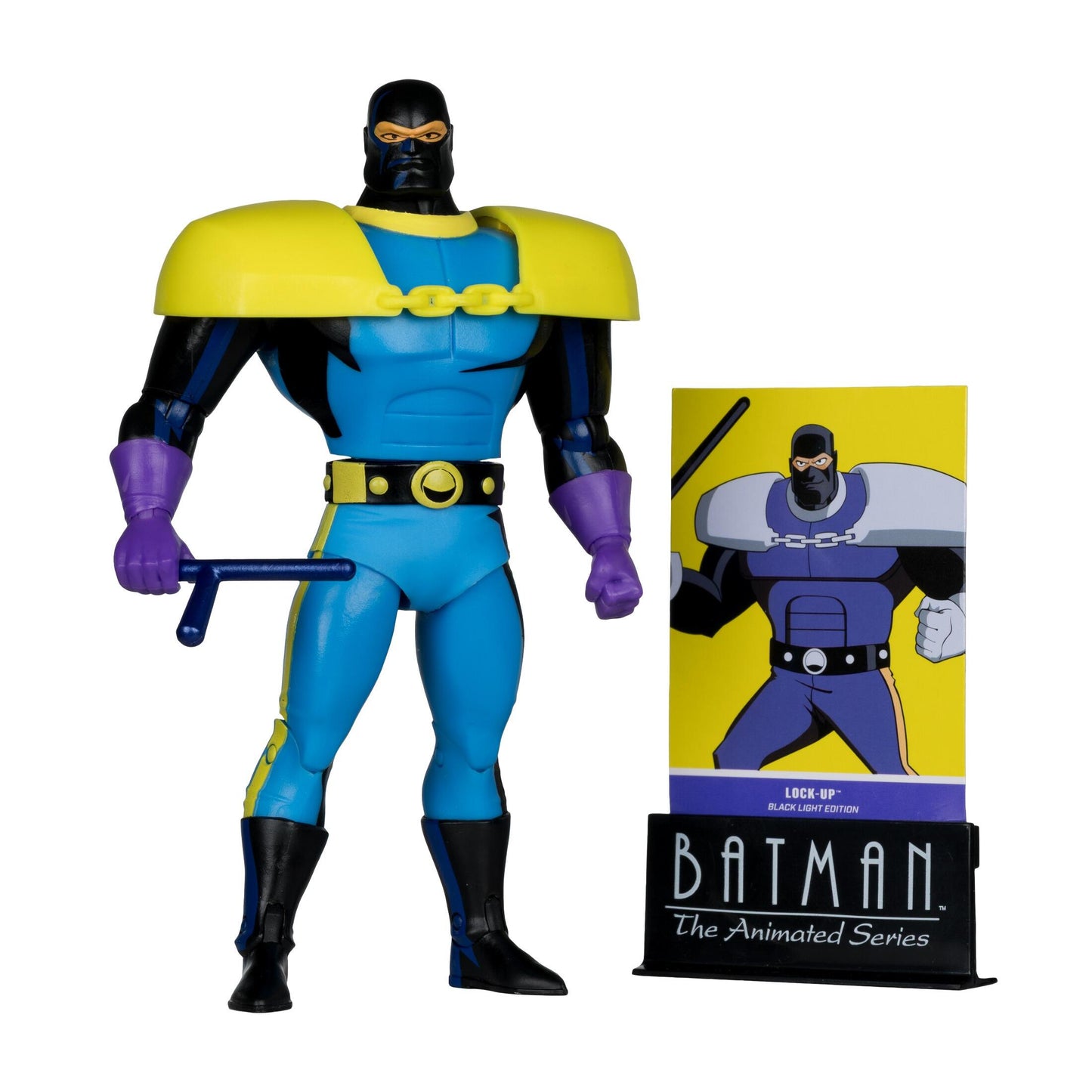 DC Direct: Batman The Animated Series 6 Inch Action Figure - Lock-Up (Blacklight) (Gold Label)
