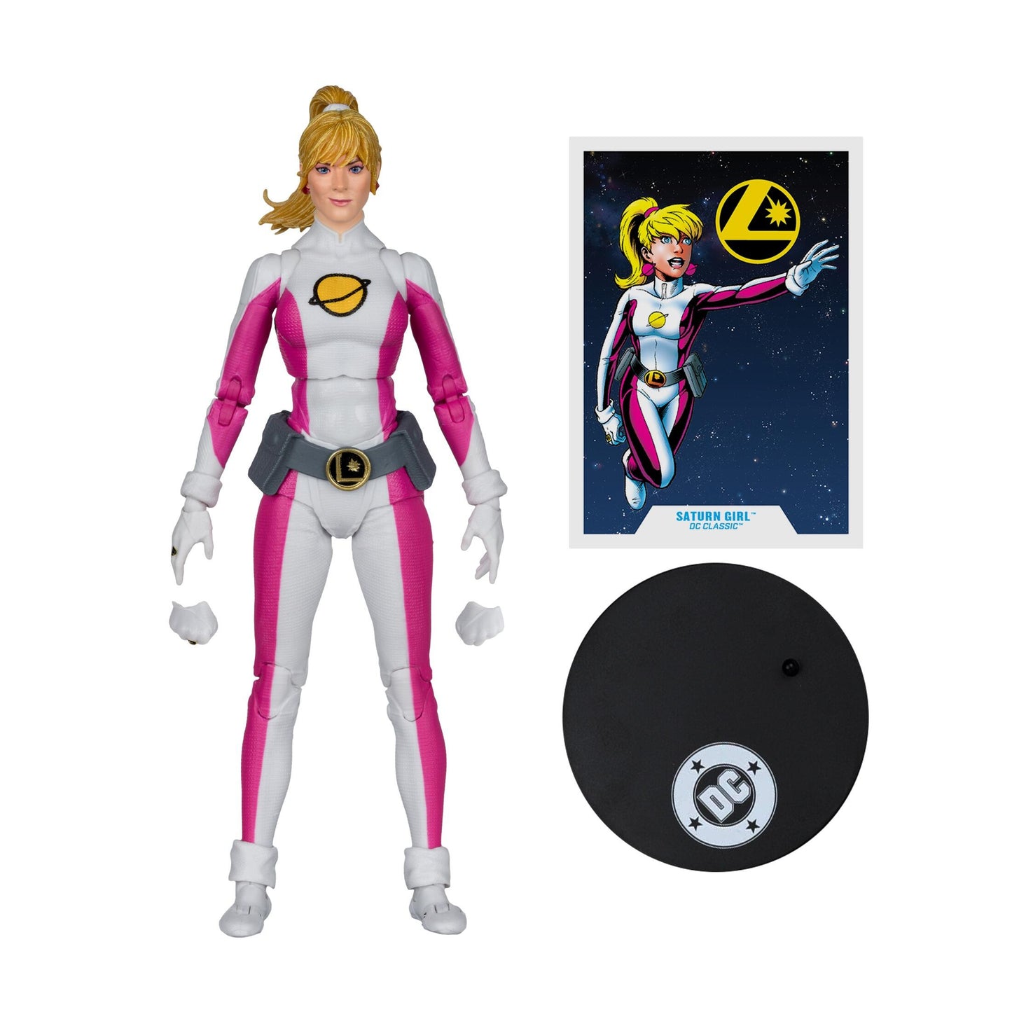 DC Multiverse 7 Inch Scale Action Figure - Saturn Girl (Red Platinum)