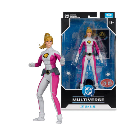 DC Multiverse 7 Inch Scale Action Figure - Saturn Girl (Red Platinum)