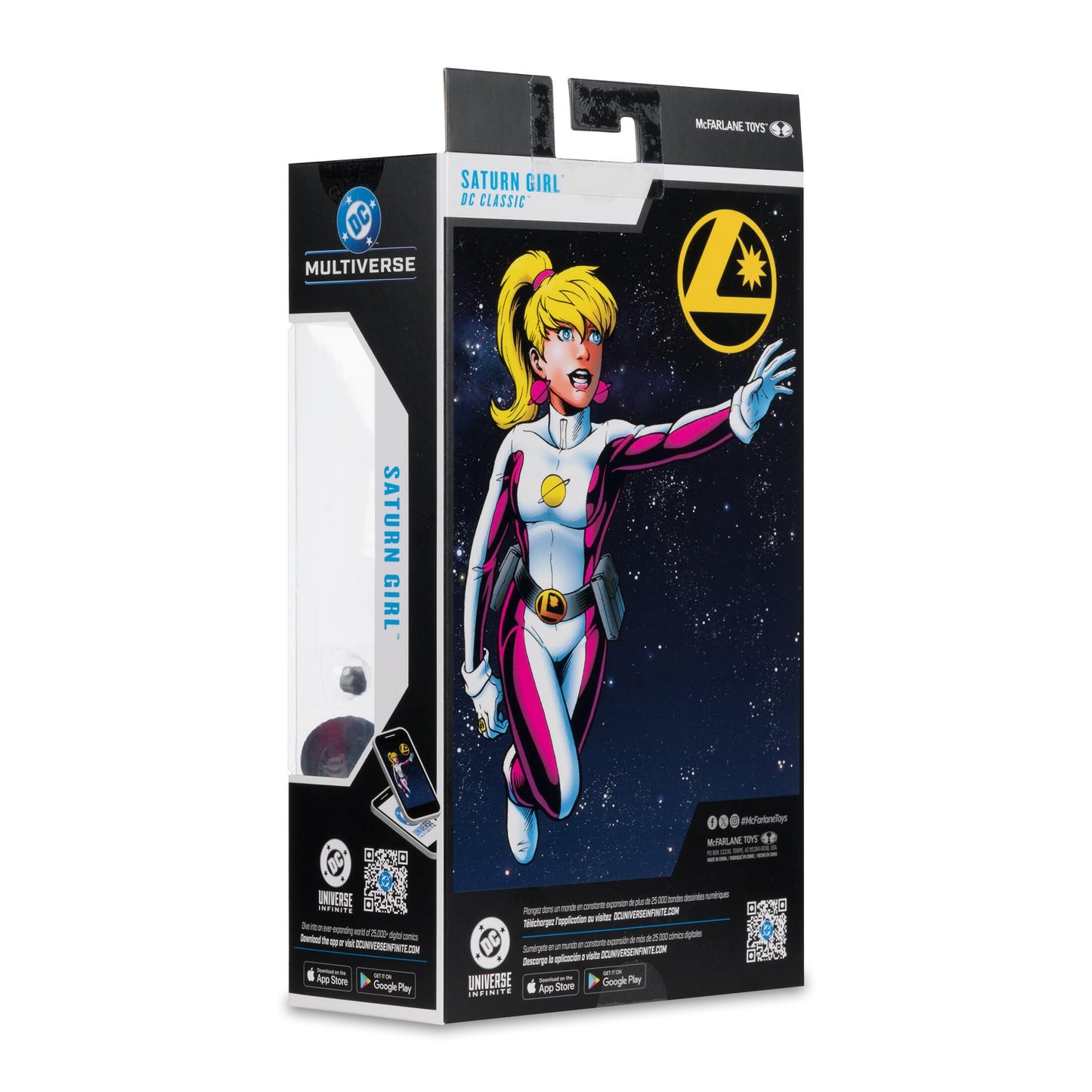 DC Multiverse 7 Inch Scale Action Figure - Saturn Girl (Red Platinum)
