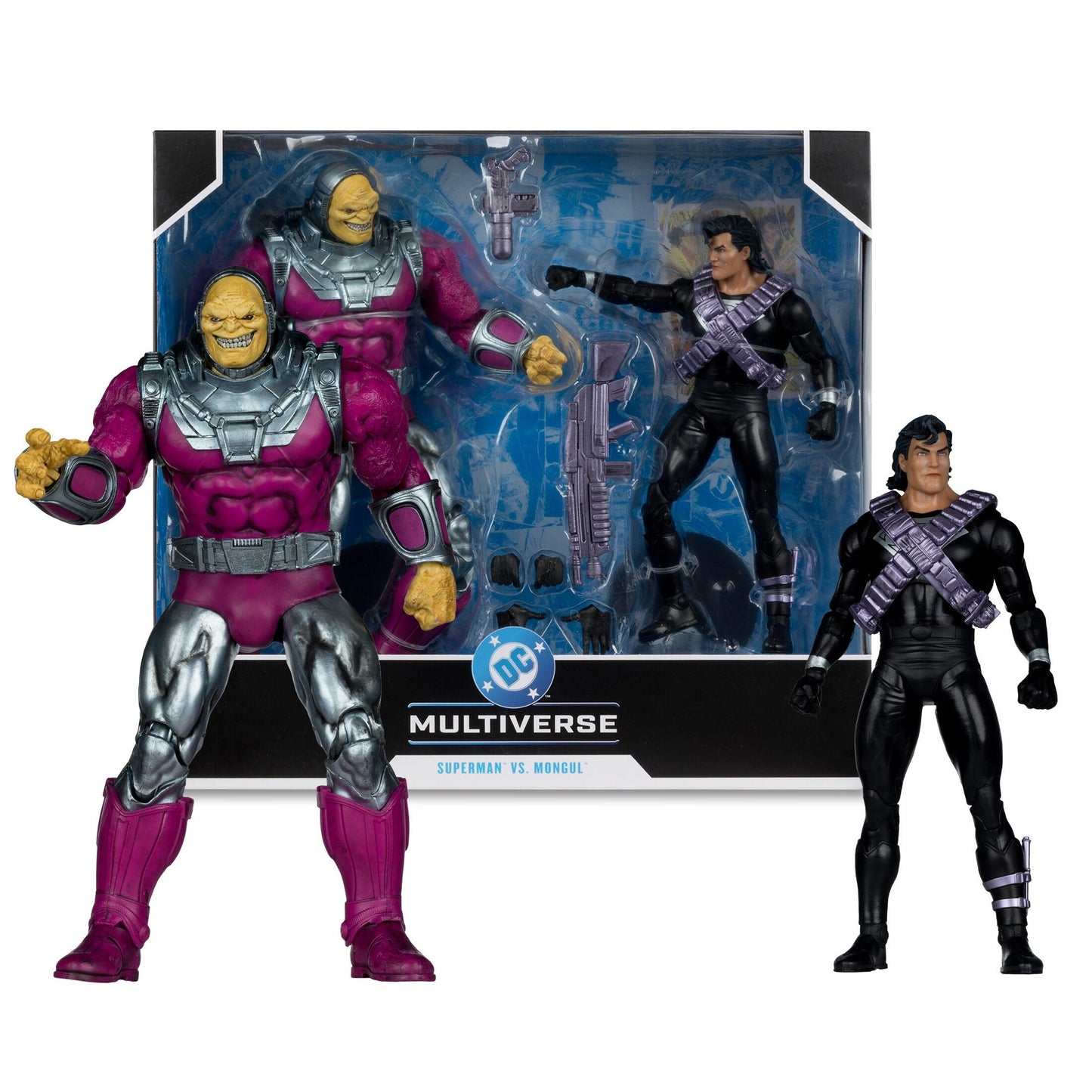 DC Multiverse 7 Inch Scale Action Figure 2-pack With Megafig - Superman Vs Mongul