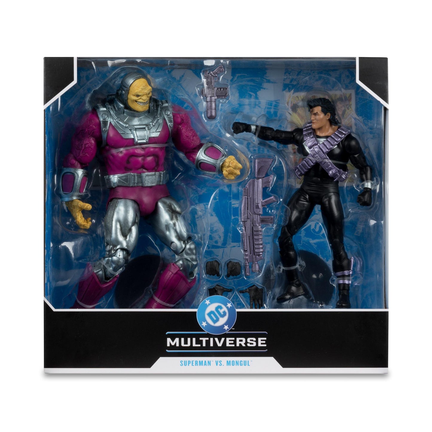 DC Multiverse 7 Inch Scale Action Figure 2-pack With Megafig - Superman Vs Mongul