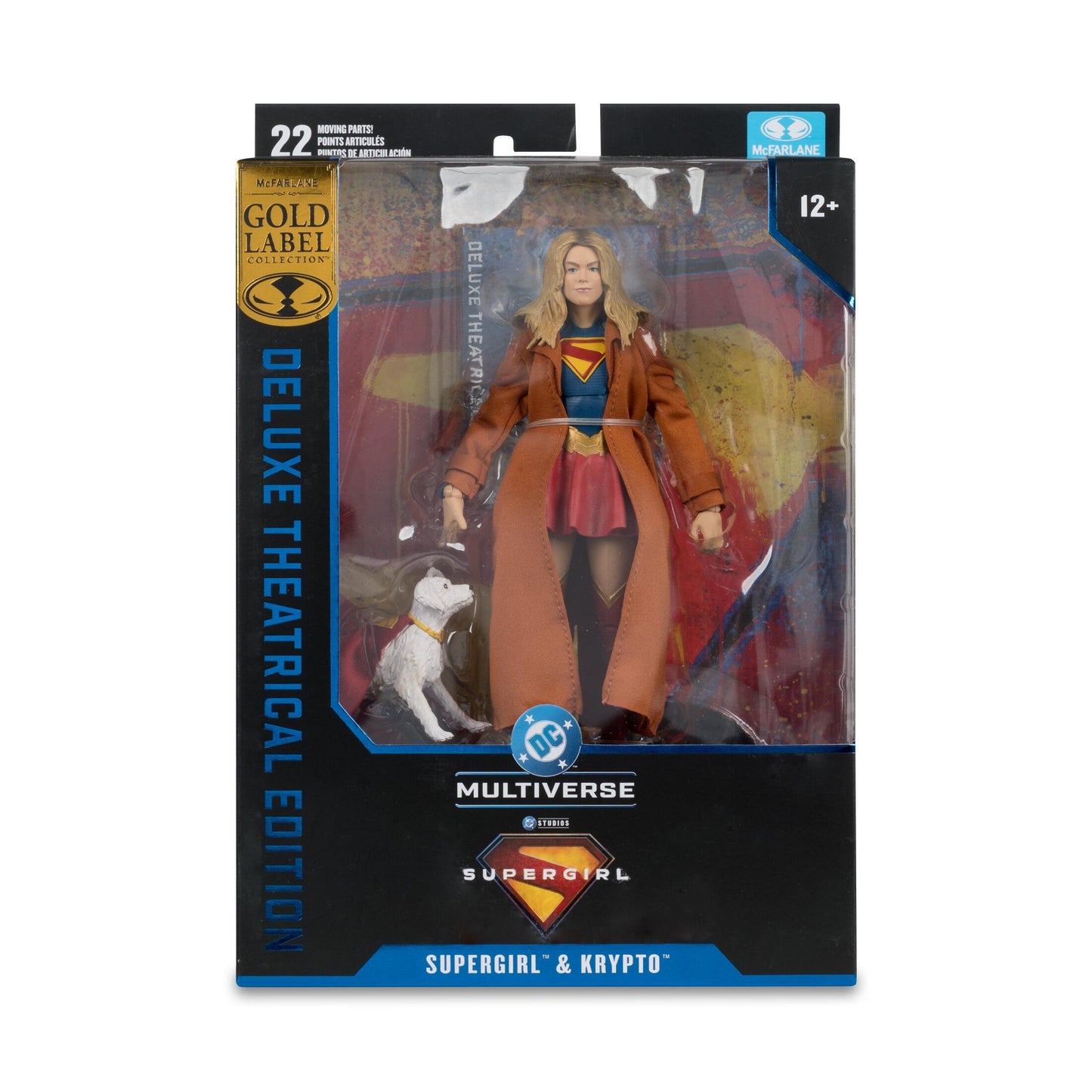 DC Multiverse 7 Inch Deluxe Theatrical Supergirl Movie Action Figure - Supergirl & Krypto (Gold Label)