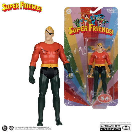 McFarlane DC Retro Super Friends 6 Inch Action Figure Wave 15 - Evil Aquaman (Red Platinum)
