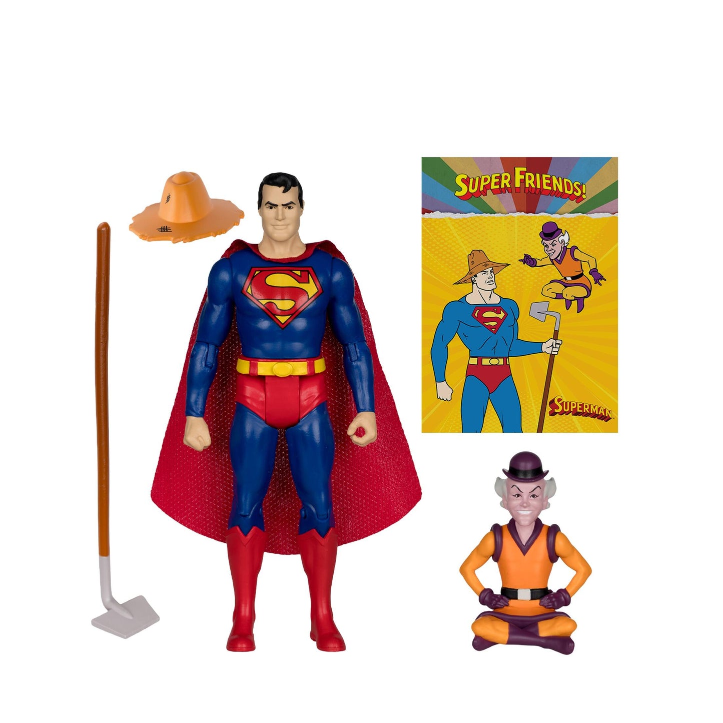 *PRE-ORDER McFarlane DC Retro Super Friends 6 Inch Action Figure Wave 16 - Farmer Superman & Mr Mxyzptlk