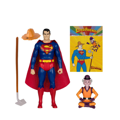 *PRE-ORDER McFarlane DC Retro Super Friends 6 Inch Action Figure Wave 16 - Farmer Superman & Mr Mxyzptlk