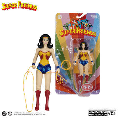 *PRE-ORDER McFarlane DC Retro Super Friends 6 Inch Action Figure Wave 16 - Evil Wonder Woman (Red Platinum)