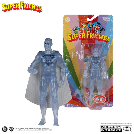 *PRE-ORDER McFarlane DC Retro Super Friends 6 Inch Action Figure Wave 16 - Superman Crystallized (Red Platinum)