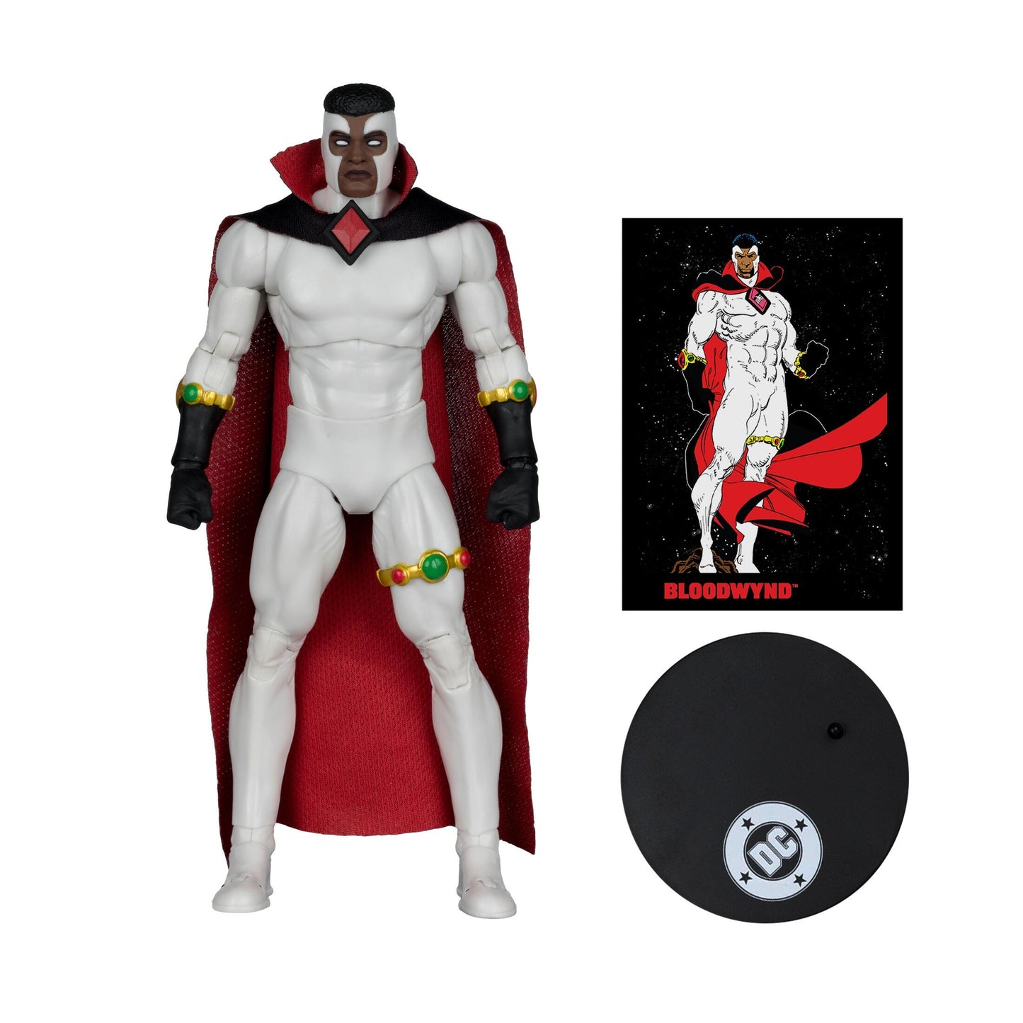 DC Direct 7 Inch Action Figure Page Punchers Wave 12 - Bloodwynd (Red Platinum)