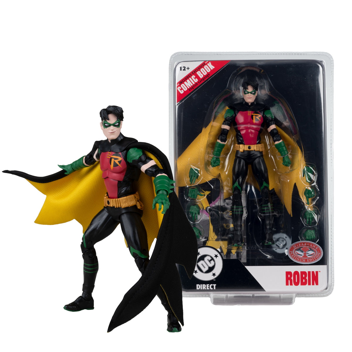 PRE-ORDER DC Direct 7 Inch Action Figure Page Punchers Wave 14 - Tim Drake Robin (Red Platinum)