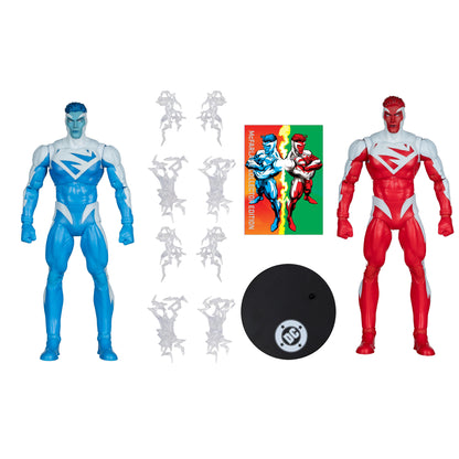 DC McFarlane Collector Edition 7 Inch Action Figure 2 Pack - Superman Blue Vs Superman Red