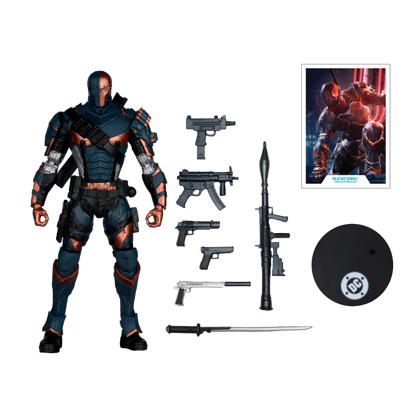 PRE-ORDER DC Multiverse 7 Inch Action Figure - Deathstroke (Arkham Origins)
