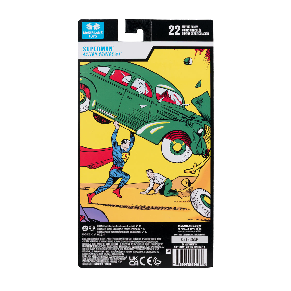DC Multiverse 7 Inch Action Figure - Superman (Action Comics #1)(Blister Card)