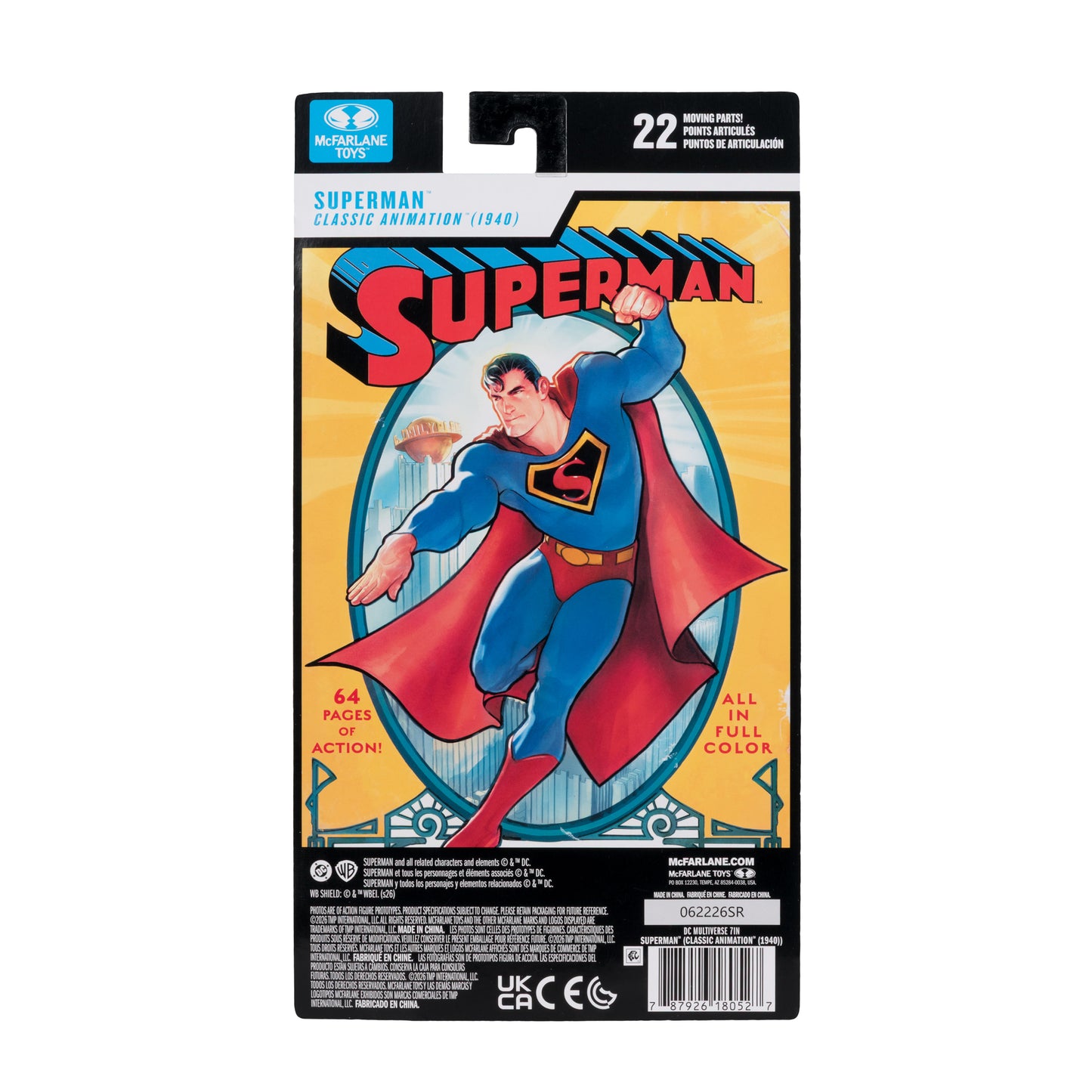 *PRE-ORDER DC Multiverse 7 Inch Scale Action Figure - Superman (Classic 1940s)