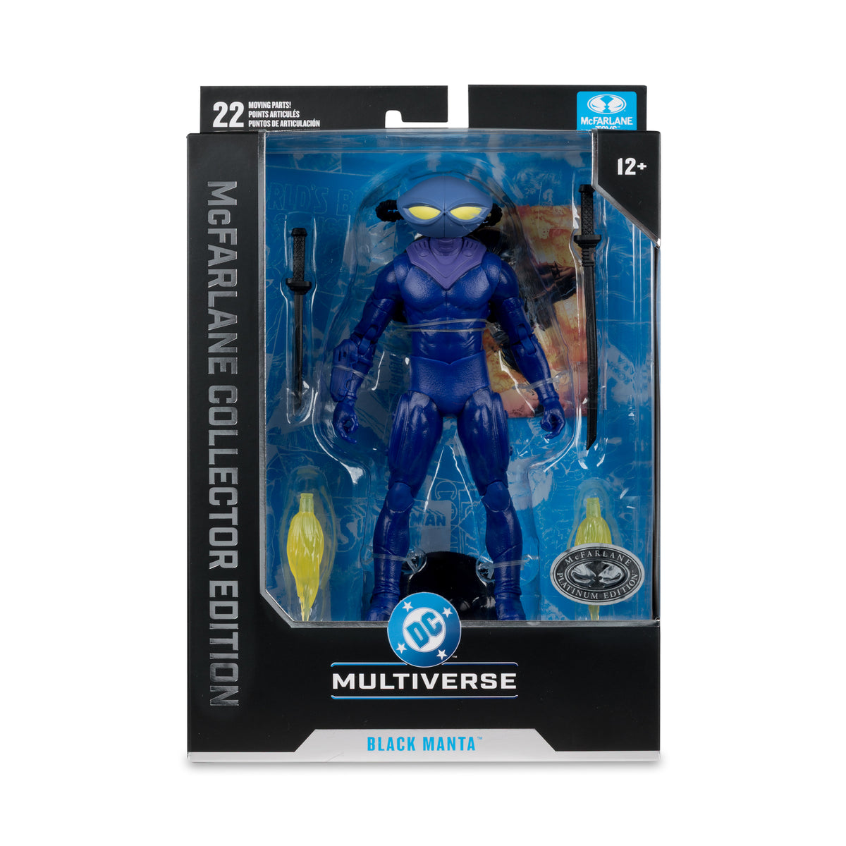PRE-ORDER DC McFarlane Collector Edition #68 7 Inch Action Figure - Black Manta (Platinum Edition)