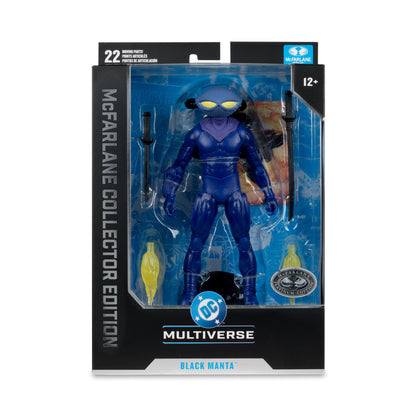 PRE-ORDER DC McFarlane Collector Edition #68 7 Inch Action Figure - Black Manta (Platinum Edition)