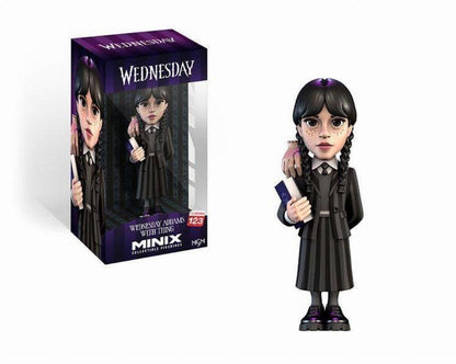 Wednesday Minix 5 Inch Collectible Figurine - Wednesday Addams with Thing