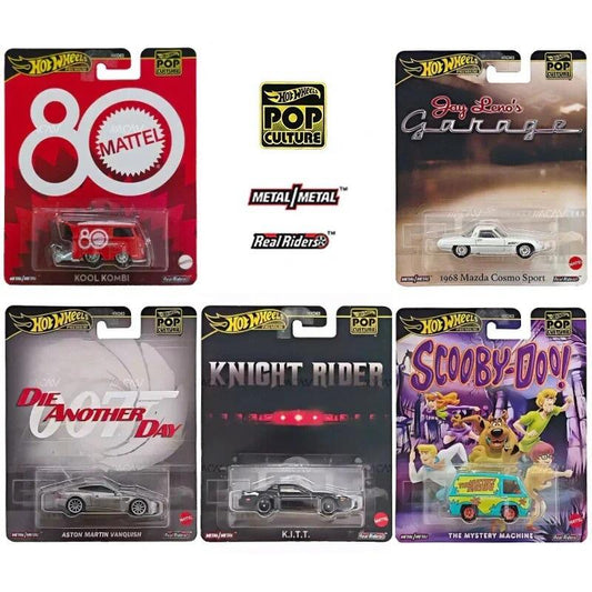 Hot Wheels Premium Pop Culture 2024 Vehicle Mix 1 - Set of 5