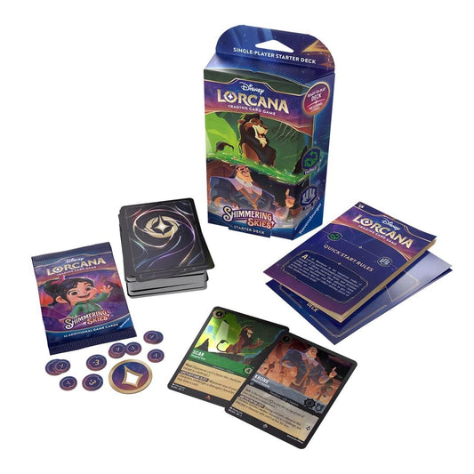 Disney Lorcana Shimmering Skies Trading Card Game - Starter Deck (Scar & Kronk)