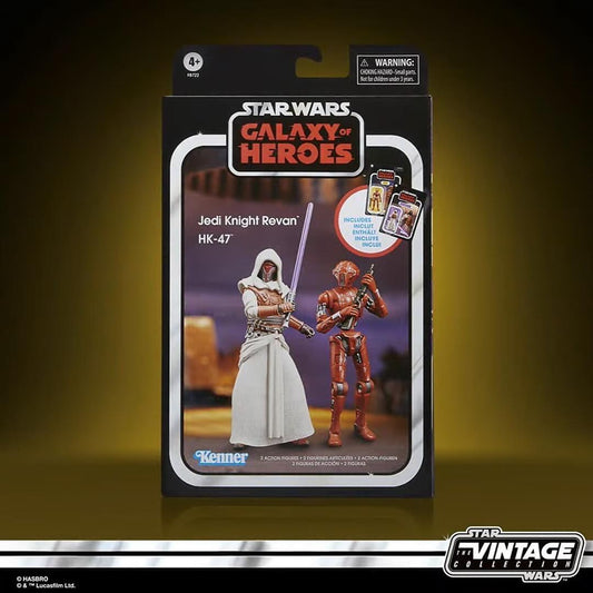 Star Wars The Vintage Collection 3.75 Inch Deluxe Exclusive Action Figure - Jedi Knight Revan & HK-47 Twin Pack