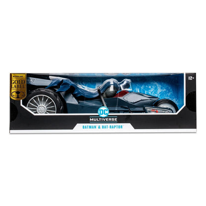 DC Multiverse Vehicle - Bat Raptor with Modern Batman (Gold Label)
