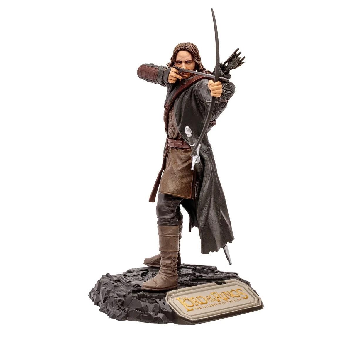 Lord of the Rings Movie Maniacs WB100 6 Inch Scale Posed Figure - Aragorn