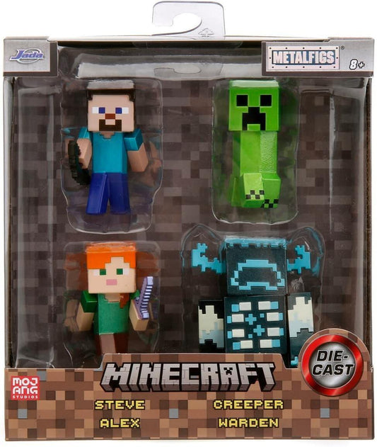 Minecraft 2.5 Inch Metal Figs Wave 1 - 4 Pack