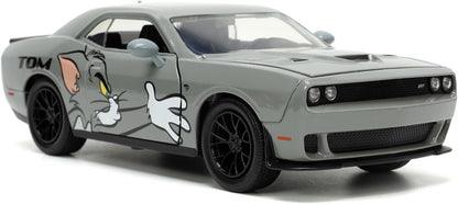 Tom & Jerry Dodge Challenger 1:24 Scale Jada Hollywood Rides Die Cast Vehicle
