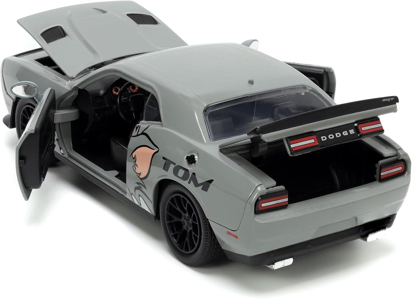 Tom & Jerry Dodge Challenger 1:24 Scale Jada Hollywood Rides Die Cast Vehicle