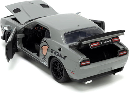 Tom & Jerry Dodge Challenger 1:24 Scale Jada Hollywood Rides Die Cast Vehicle